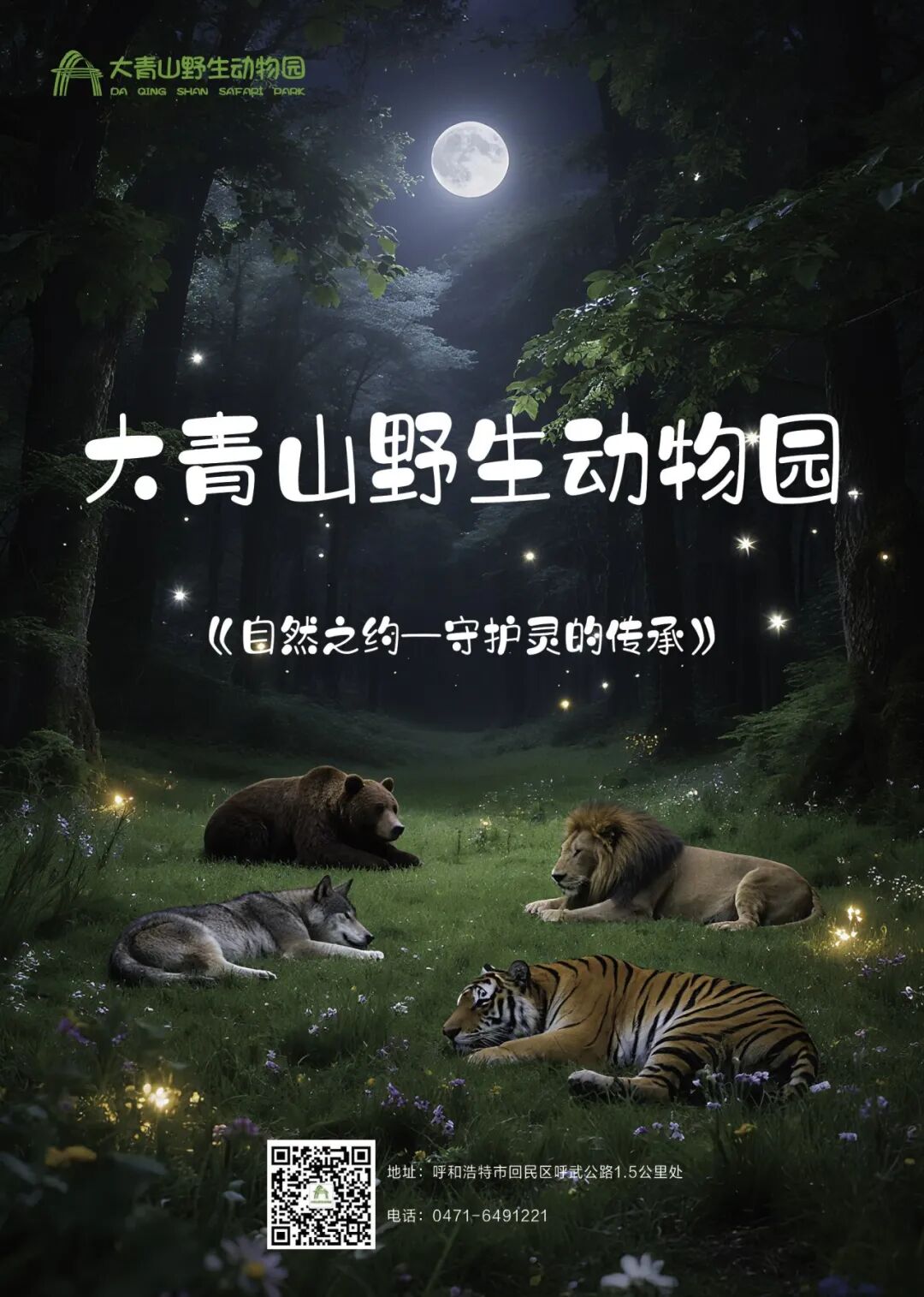 就在大青山野生动物园，沉浸式体验夜游研学活动已开启！